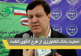 حمایت بانک کشاورزی از طرح الگوی کشت
