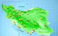 هواشناسی 1404/07/08 بارش پراکنده در برخی مناطق شمالی کشور