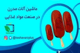 ماشین آلات مدرن  در صنعت مواد غذایی -تولید بستنی چوبی