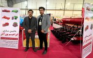 رونمایی از دستگاه جدید برداشت پیاز در نمایشگاه ارومیه