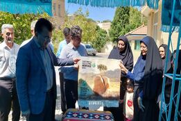 رونمایی از تابلوفرش نماد ثبت جهانی انجیر استهبان در هفته دولت
