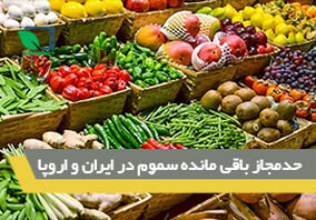 حد مجاز باقی مانده سموم در ایران و اروپا 