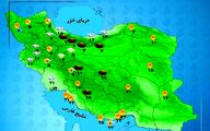 هواشناسی 1404/10/09 تداوم بارش‌ها در اکثر مناطق کشور