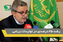 شد650 درصدی تولید محصولات زراعی 