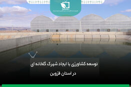 توسعه کشاورزی با ایجاد شهرک گلخانه ای در استان قزوین